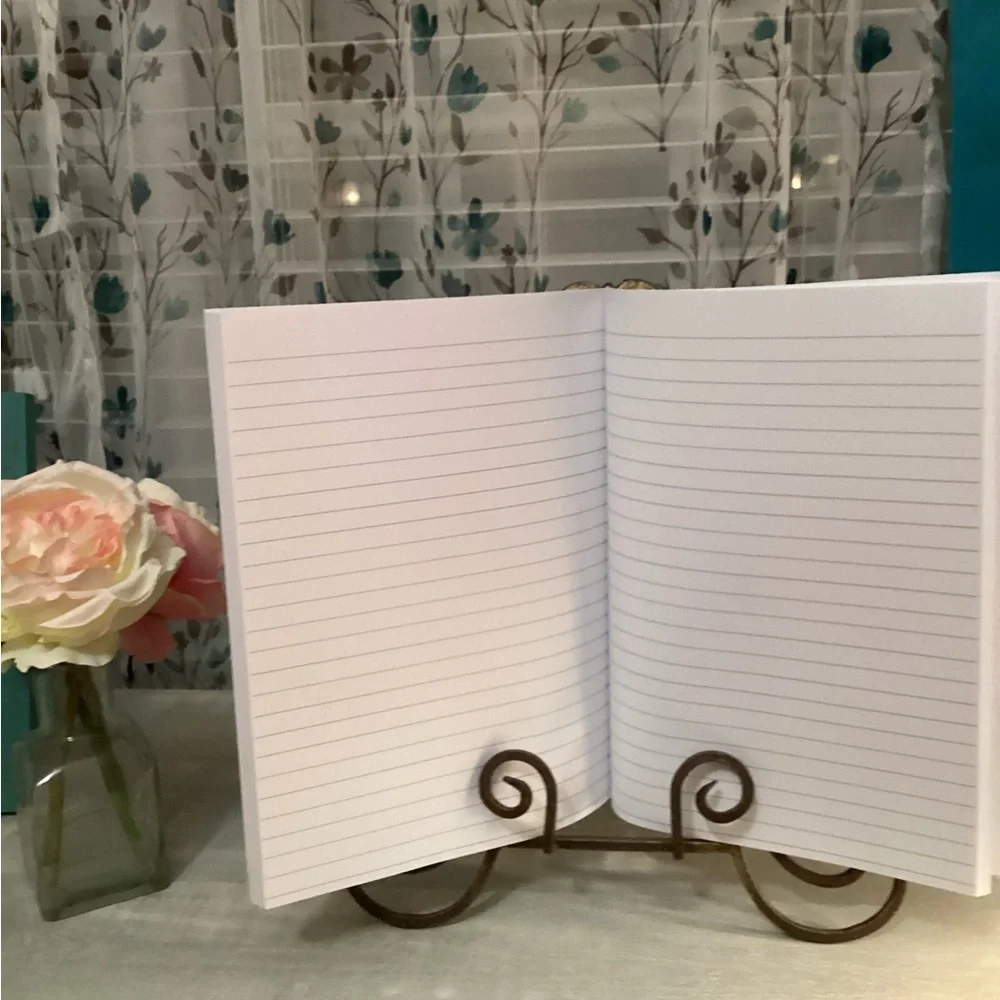 Fashion Notebook /Journal Pastel Pink and & light Gray